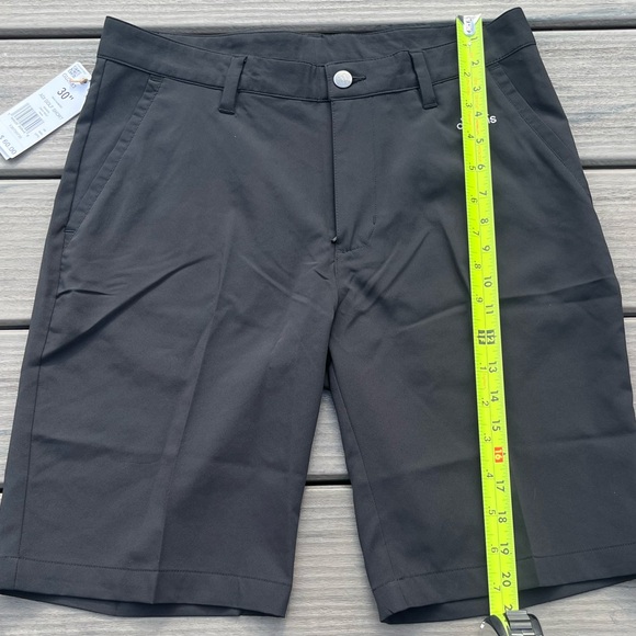 Adidas; NWT; Solid Black; Above Knee; Golf Shorts; Men's 30in Waist/10in Inseam - Picture 3 of 7